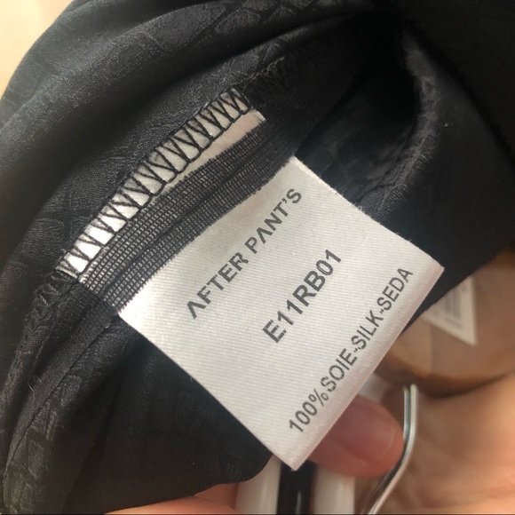 After Pant’s Snake Pattern Black Silky Ruffle Flowy Dress - Picture 8 of 8